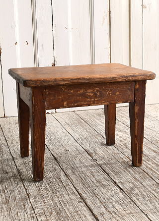 イギリス アンティーク家具 木製　スツール　 椅子 10120