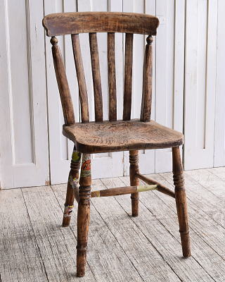 イギリス アンティーク家具 キッチンチェア 椅子 10130