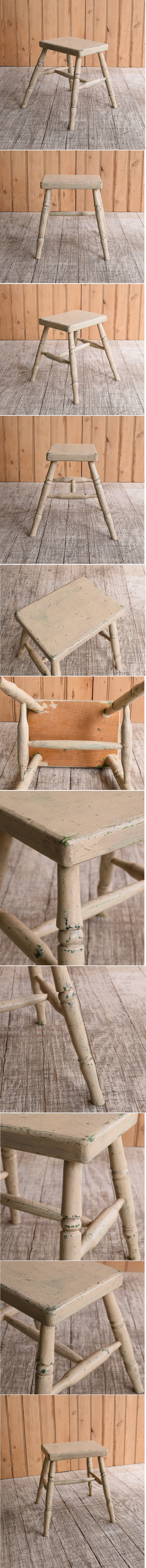 イギリス アンティーク家具 木製　スツール　 椅子 10159