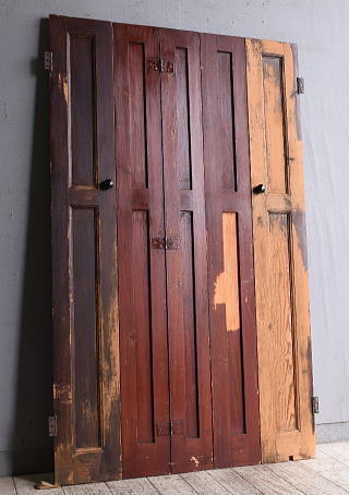 イギリス アンティーク カップボードドア 折れ戸　扉 10229