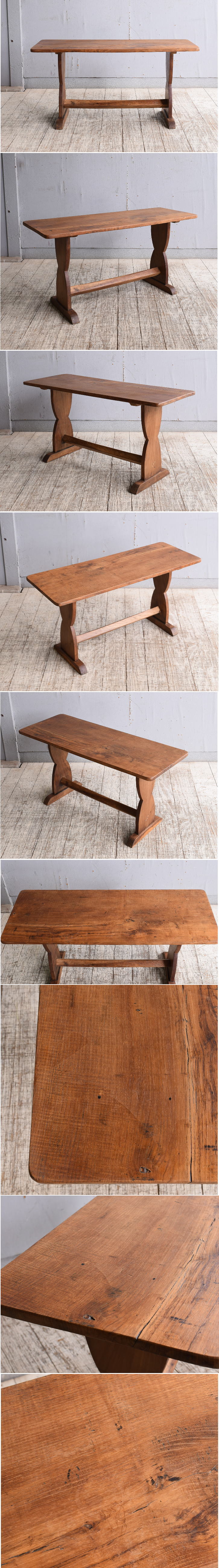 イギリス アンティーク 木製テーブル　作業台　10233