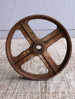 イギリス アンティーク 鉄製 車輪  10247