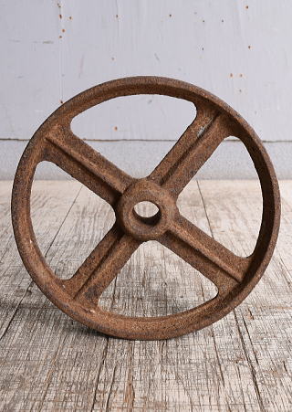 イギリス アンティーク 鉄製 車輪 10252