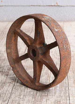 イギリス アンティーク 鉄製 車輪 10253