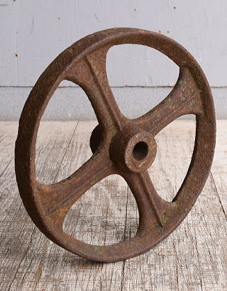 イギリス アンティーク 鉄製 車輪 10255