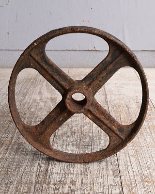 イギリス アンティーク 鉄製 車輪 10256