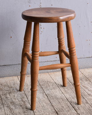 イギリス アンティーク家具 木製 スツール 椅子 10458