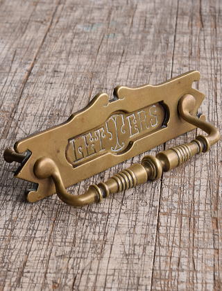 イギリス アンティーク レタースロット 郵便受け 建具金物 10539