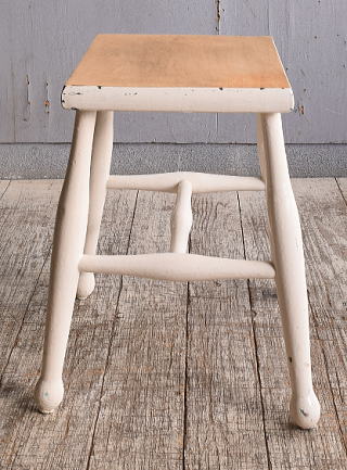 イギリス アンティーク家具 木製スツール　 椅子 10568