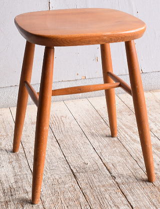 イギリス アンティーク家具 木製　スツール　 椅子 10661