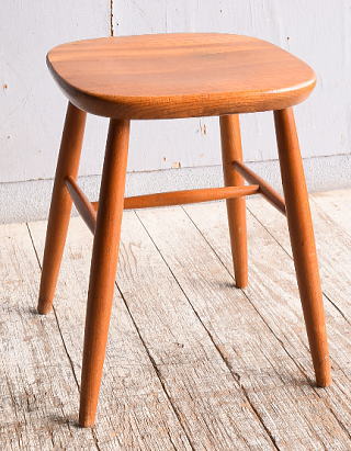 イギリス アンティーク家具 木製　スツール　 椅子 10662