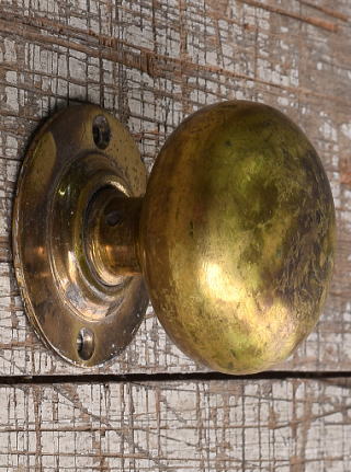 イギリス アンティーク 真鍮製ドアノブ 建具金物 取っ手　10671