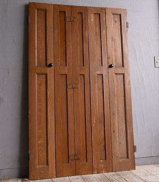 イギリス アンティーク カップボードドア 折れ戸　扉 10742