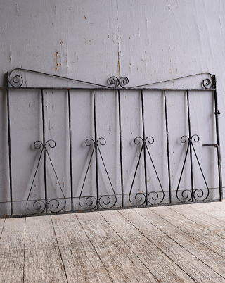 イギリス アンティーク アイアンフェンス ゲート柵 ガーデニング 10778