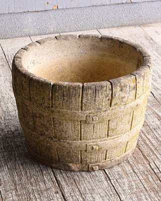 イギリス　アンティーク　セメント製　プランター　植木鉢　10781