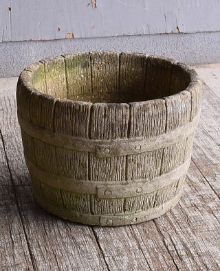 イギリス　アンティーク　セメント製　プランター　植木鉢　10782