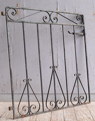 イギリスアンティーク アイアンフェンス ゲート柵 ガーデニング 10784