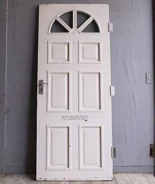 イギリス アンティーク ガラス入りドア 扉 建具 10789