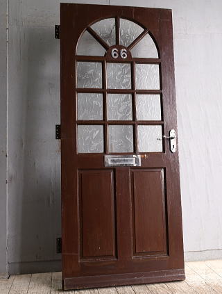 イギリス アンティーク ガラス入りドア 扉 建具 10791