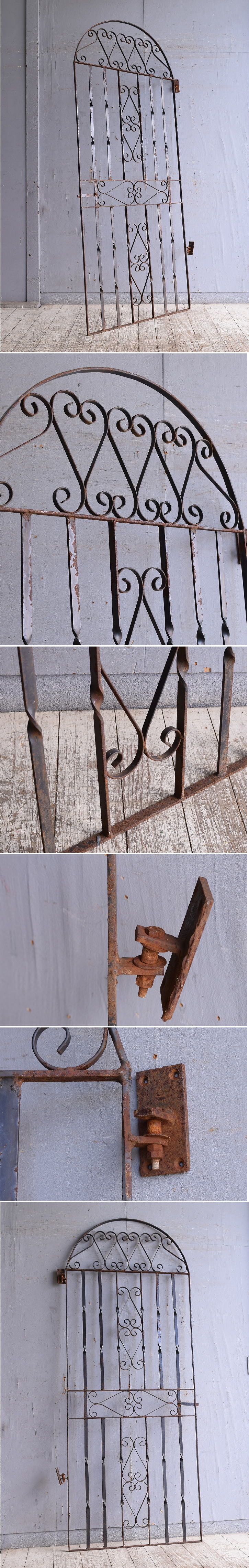 イギリスアンティーク アイアンフェンス ゲート柵 ガーデニング 10