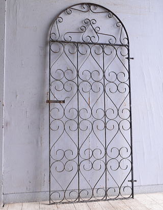 イギリスアンティーク アイアンフェンス ゲート柵 ガーデニング 10794