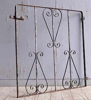 イギリスアンティーク アイアンフェンス ゲート柵 ガーデニング 10797