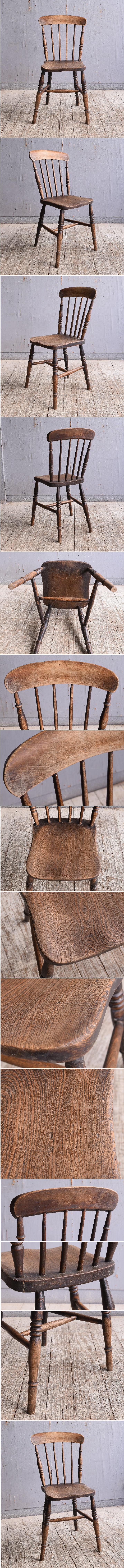 イギリス アンティーク家具 キッチンチェア 椅子 10802