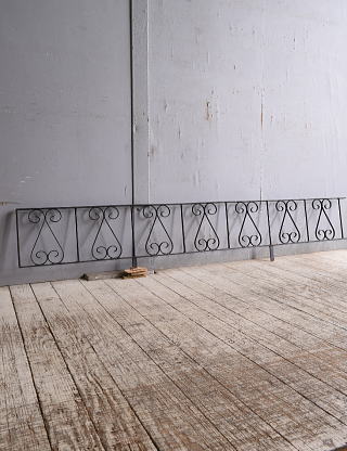 イギリス アンティーク アイアンフェンス ゲート柵 10809