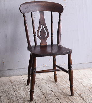 イギリス アンティーク家具 キッチンチェア 椅子 10816