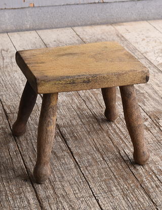 イギリス アンティーク家具 木製　スツール　 椅子 10825