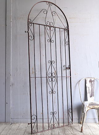 イギリスアンティーク アイアンフェンス ゲート柵 ガーデニング 10841