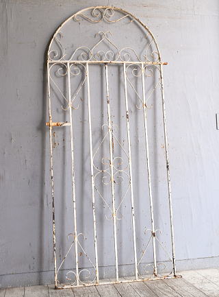 イギリスアンティーク アイアンフェンス ゲート柵 ガーデニング 10843