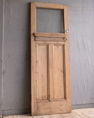 イギリス アンティーク ガラス入りドア 扉 建具 10864