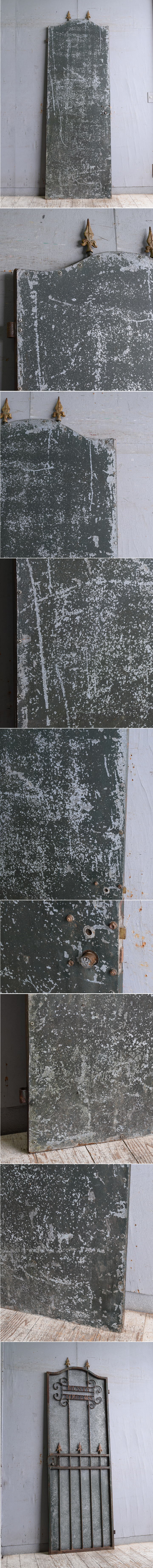 イギリスアンティーク アイアンフェンス ゲート柵 ガーデニング 10971