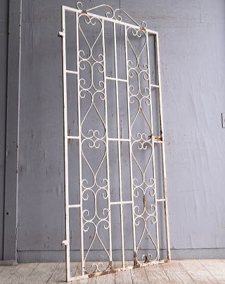 イギリスアンティーク アイアンフェンス ゲート柵 ガーデニング 10973