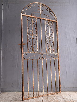 イギリスアンティーク アイアンフェンス ゲート柵 ガーデニング 10974