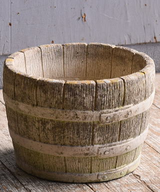 イギリス　アンティーク　セメント製　プランター　植木鉢　10981