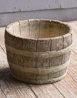 イギリス　アンティーク　セメント製　プランター　植木鉢　10982