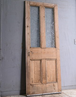 イギリス アンティーク ガラス入りドア 扉 建具 11001