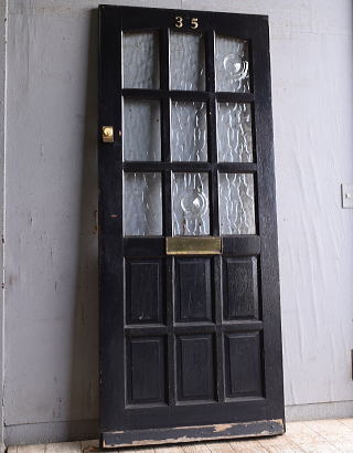 イギリス アンティーク ガラス入りドア 扉 建具 11065