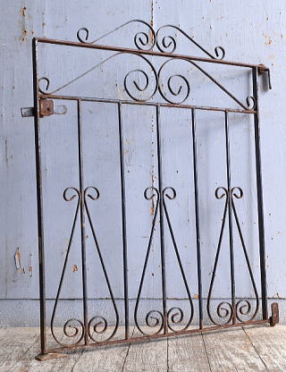 イギリスアンティーク アイアンフェンス ゲート柵 ガーデニング 11080