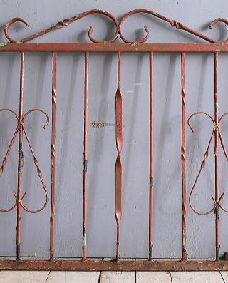 イギリスアンティーク アイアンフェンス ゲート柵 ガーデニング 11085