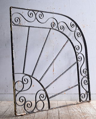 イギリスアンティーク アイアンフェンス ゲート柵 ガーデニング 11090