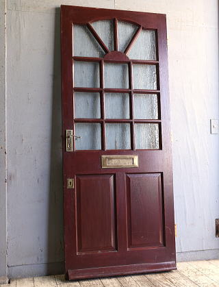 イギリス アンティーク ガラス入りドア 扉 建具 11093