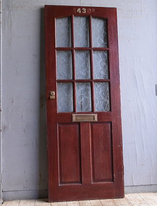 イギリス アンティーク ガラス入りドア 扉 建具 11096