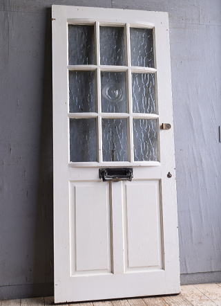 イギリス アンティーク ガラス入りドア 扉 建具 11098