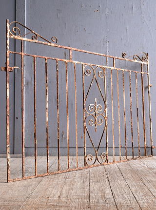 イギリス アンティーク アイアンフェンス ゲート柵 11113
