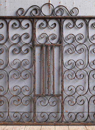 イギリス アンティーク アイアンフェンス ゲート柵 11115