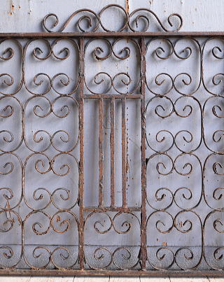 イギリス アンティーク アイアンフェンス ゲート柵 11116