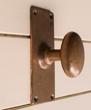 イギリス アンティーク 真鍮製 ドアノブ 建具金物 11153